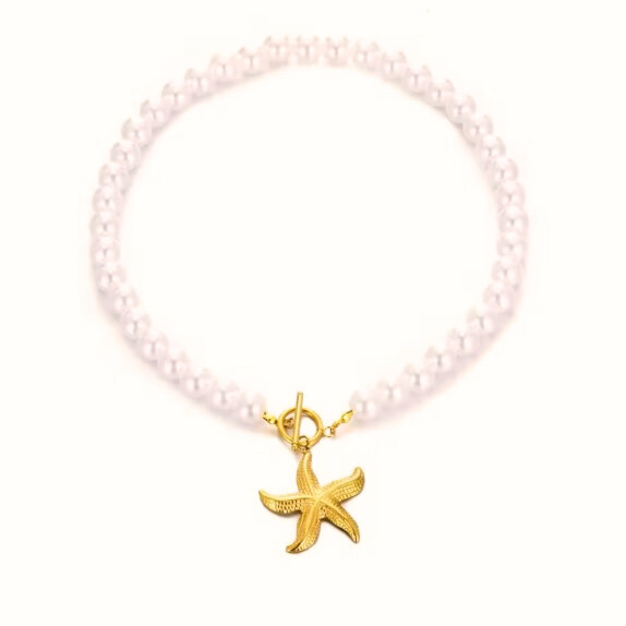 Pearl x Starfish Necklace