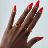 Red Opal Ring