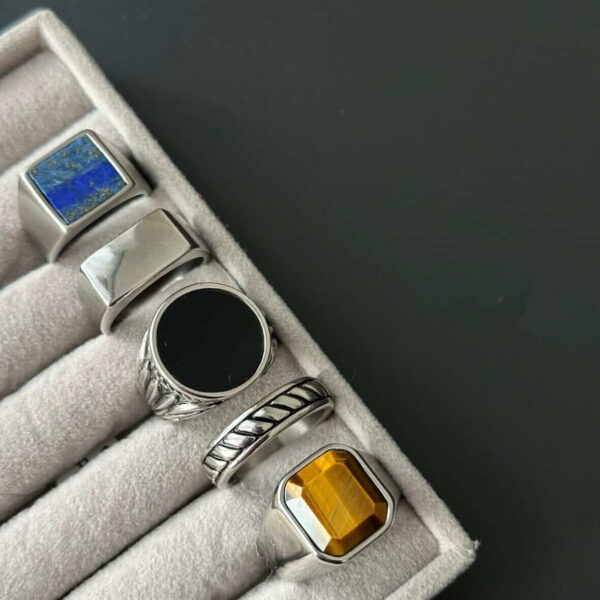 Blue Onyx Ring